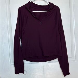 Apana Deep Purple Half-Zip Hoodie